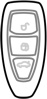 Ford radio key icon