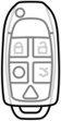 Volvo radio key icon